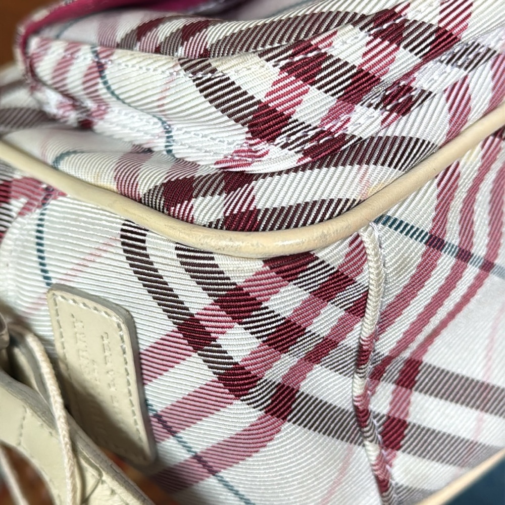 Burberry Blue Label Nova Check Nylon Crossbody Bag - Picture 10 of 14